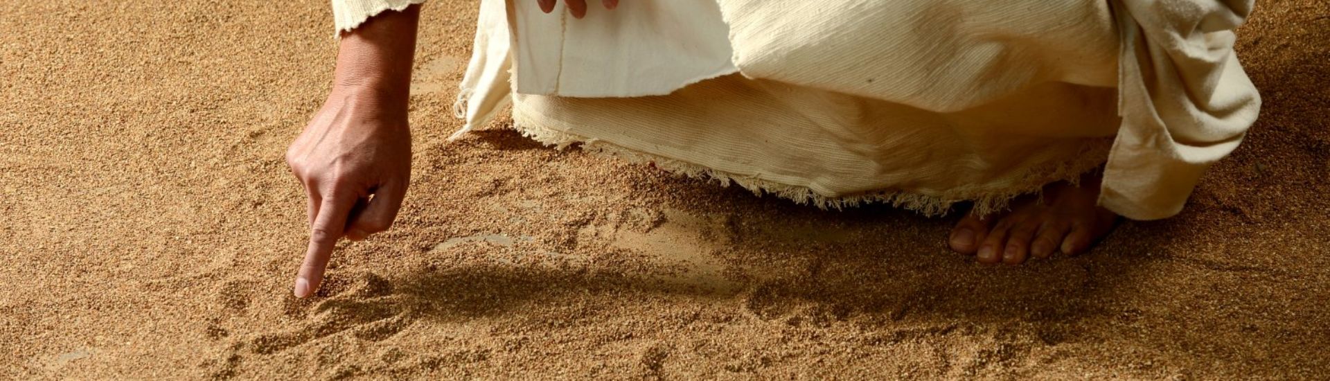 Jesus Writing on the sand