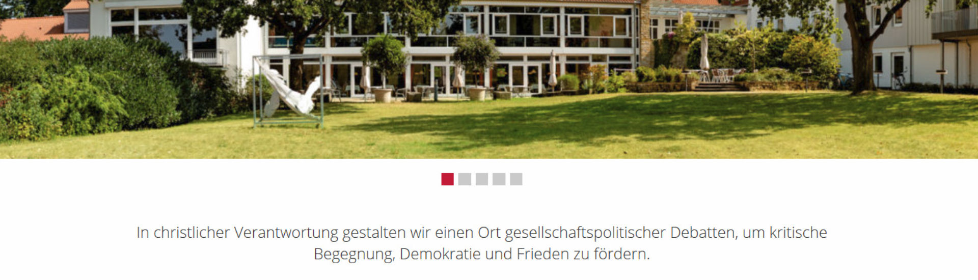 Screenshot Homepage