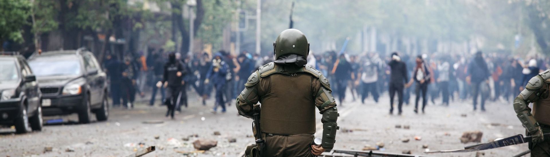 Riot Police in Chile
