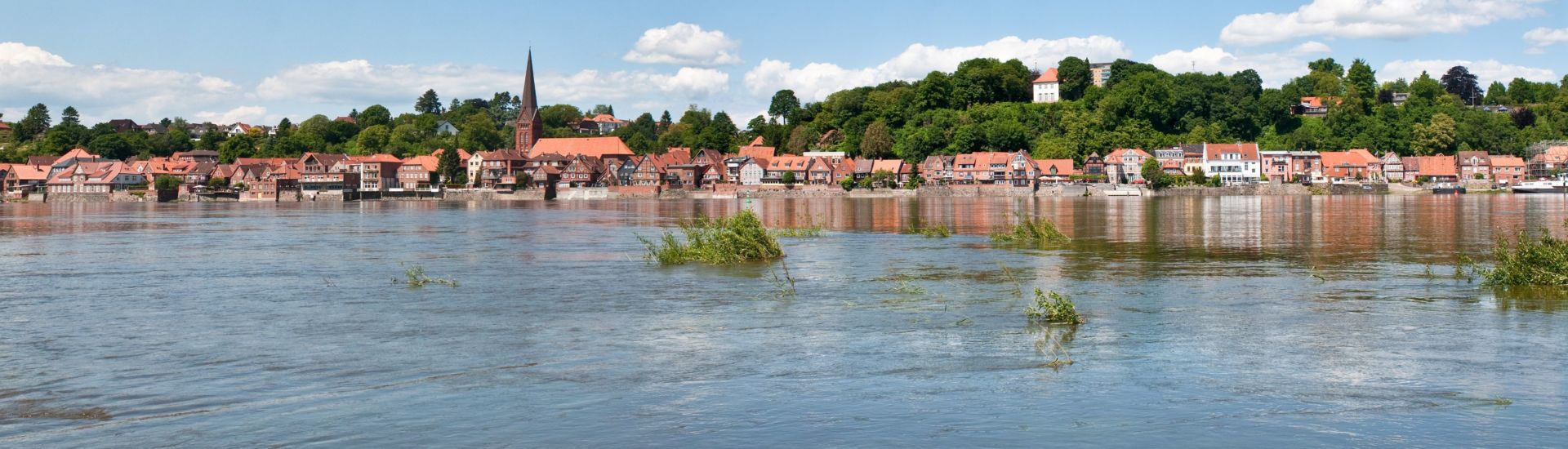 elbe bei Lauenburg Panorama