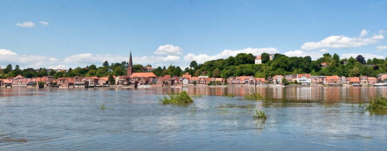elbe bei Lauenburg Panorama