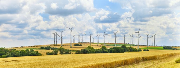 A big wind farm in north Germany