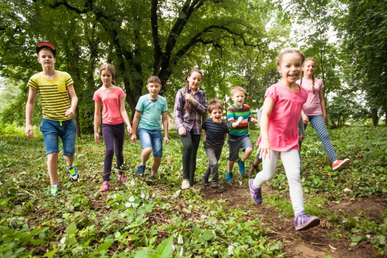 Fun time for children in summer camp