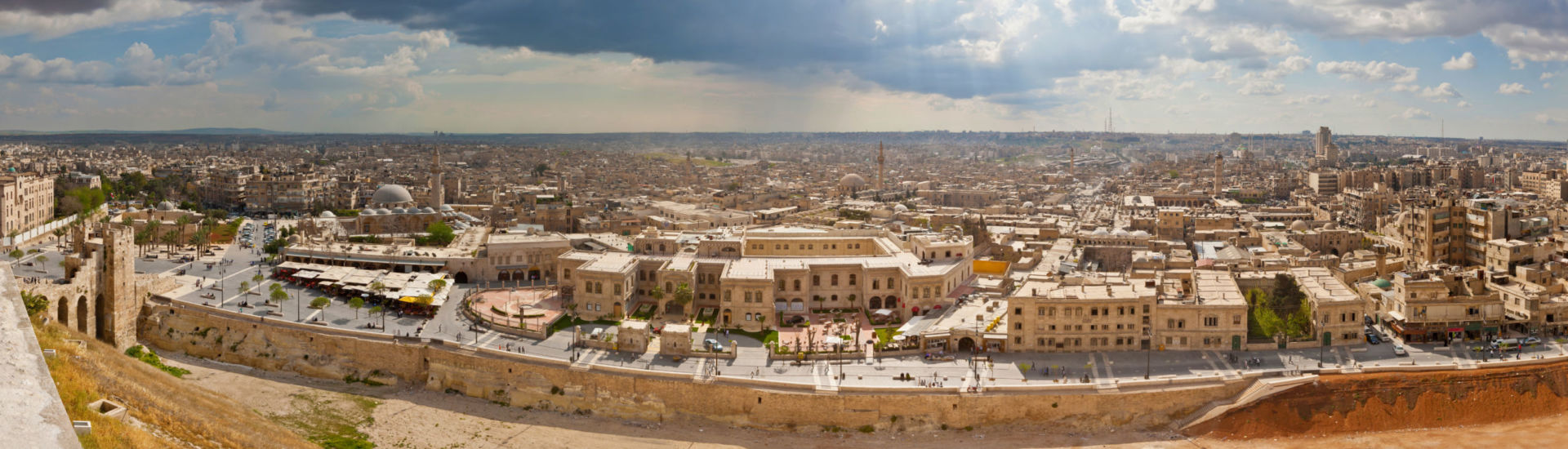 Blick über Aleppo in Syrien