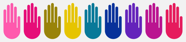 Colorful hands