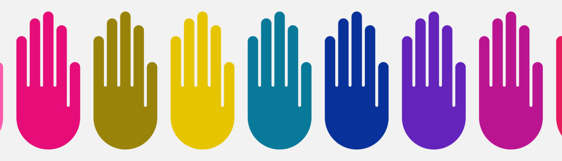 Colorful hands