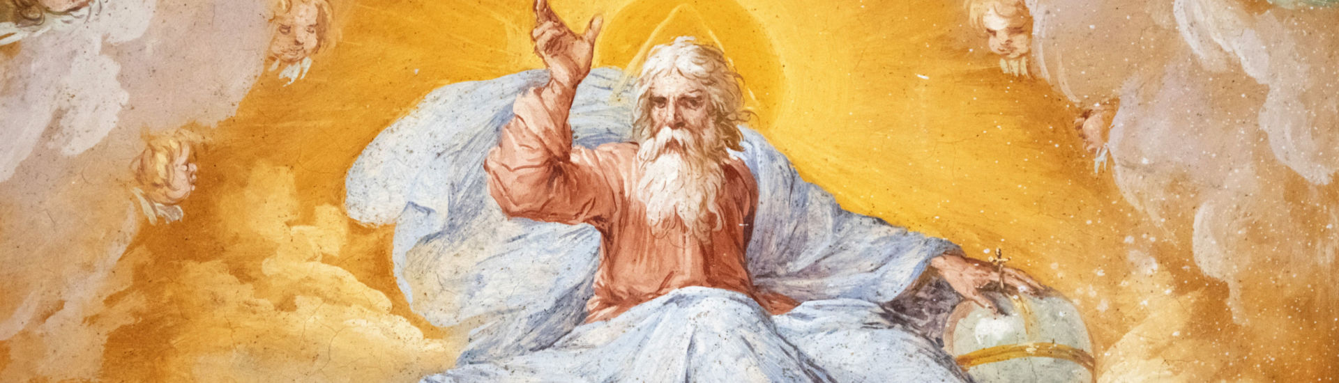 Painted divine figure church of San Sebastiano Rome