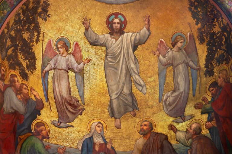 PRAGUE, CZECH REPUBLIC – OCTOBER 13, 2018: The fresco of Ascensi