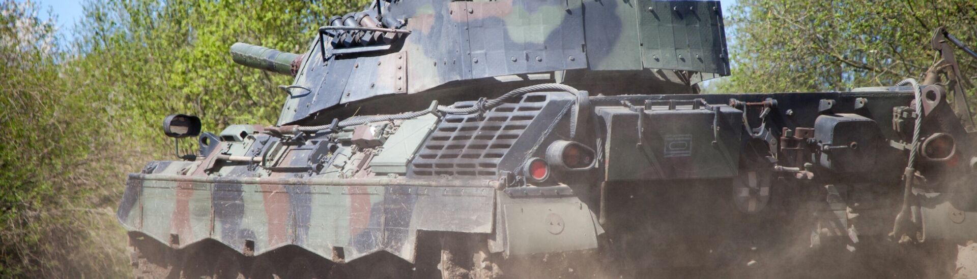 GRIMMEN / GERMANY – MAY 5: german leopard 1 a 5 tank drives on t