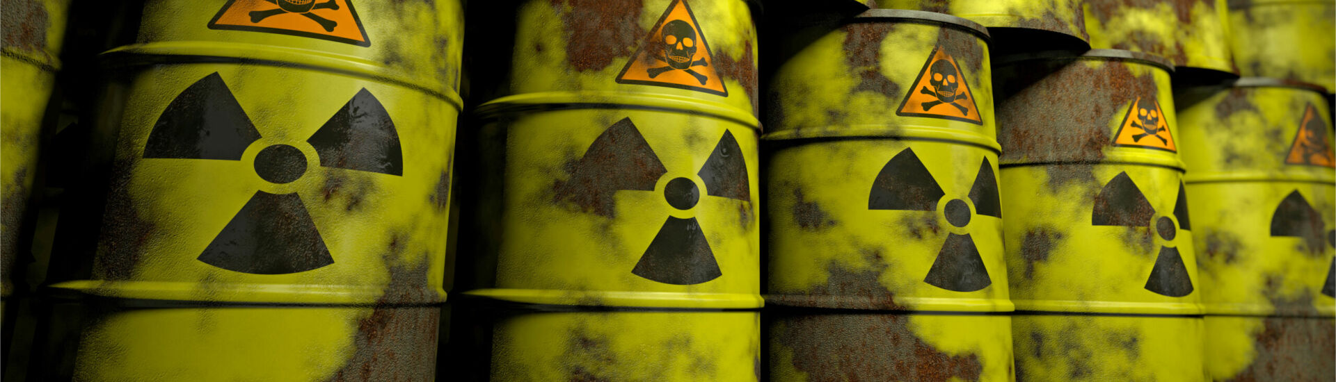 Rostende Atommüll-Fässer