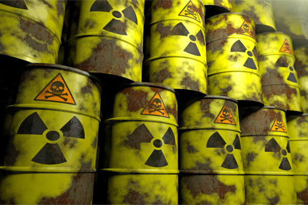 Rostende Atommüll-Fässer