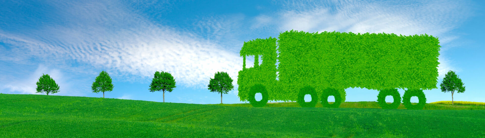 ecological truck concept, ecological transport concept