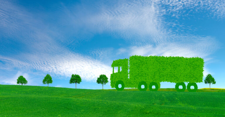 ecological truck concept, ecological transport concept