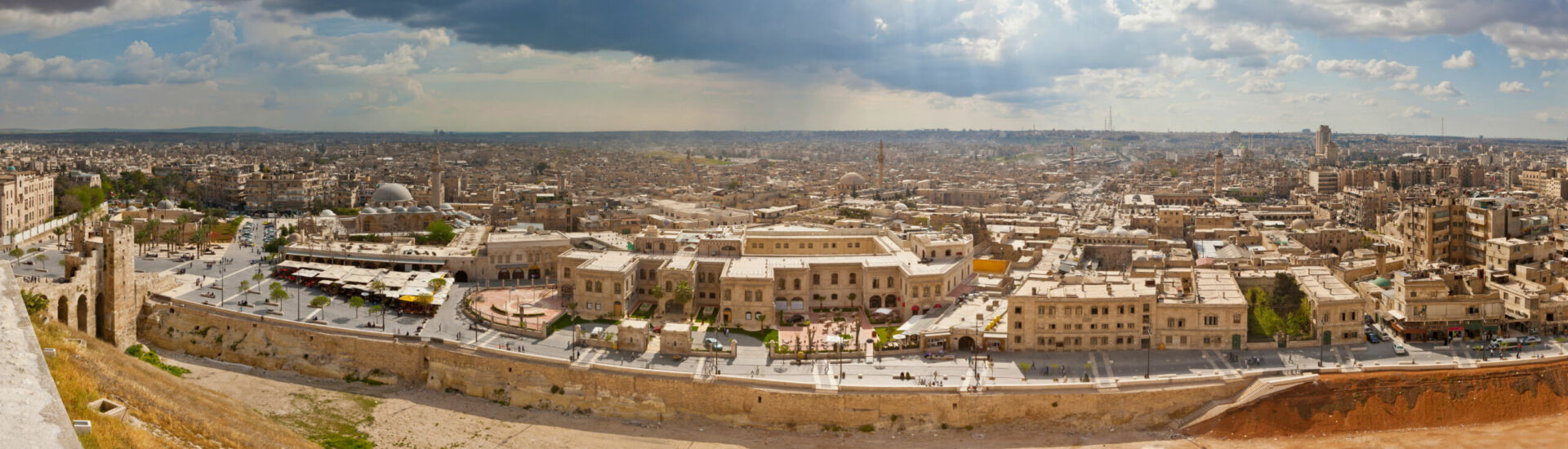 Blick über Aleppo in Syrien
