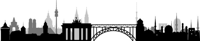 Orient Okzident Brücke skyline // Vektor
