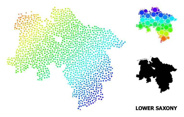 Vector Spectrum Gradient Dot Map of Lower Saxony State