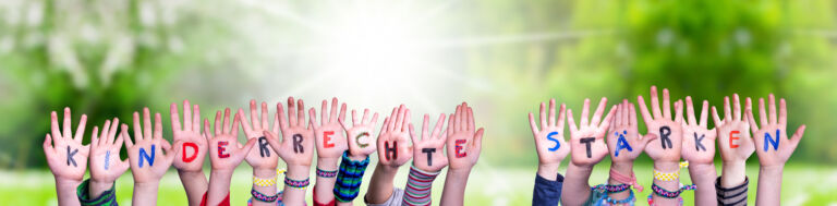 Kids Hands, Kinderrechte Staerken Means Strengthen Children Rights, Grass Meadow
