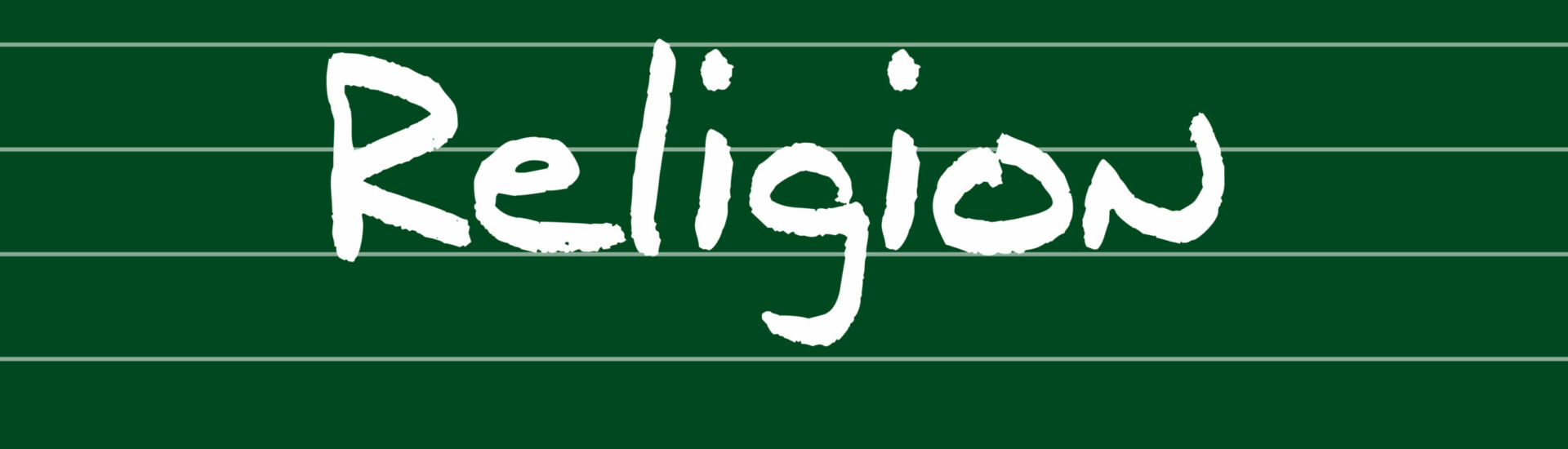 Kreidetafel – Religion