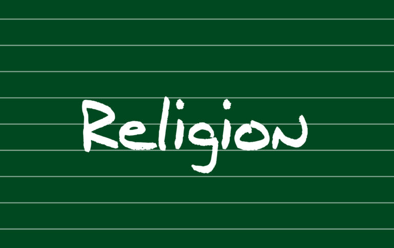 Kreidetafel – Religion