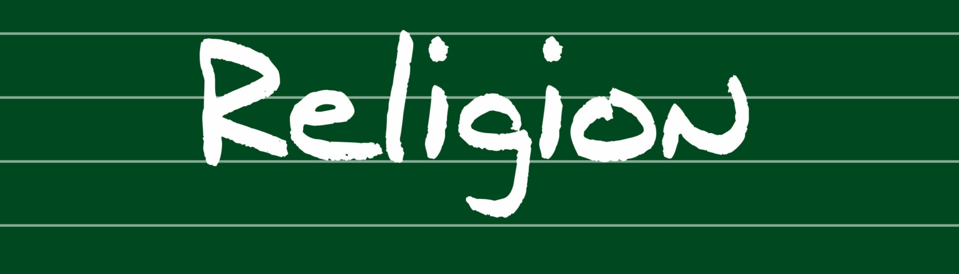 Kreidetafel – Religion