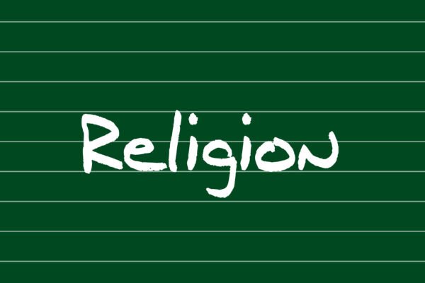 Kreidetafel – Religion