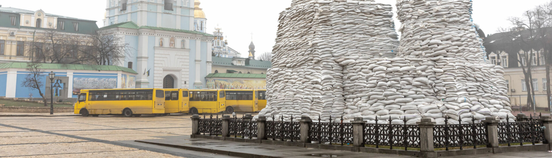 War in Ukraine. Protection of cultural heritage in Kyiv