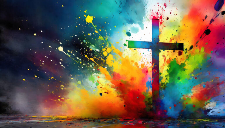 Lively christian cross