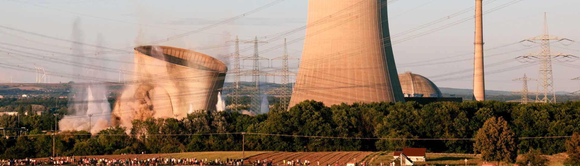 Sprengung der Kühltürme des AKW Grafenrheinfeld, 16.08.2024