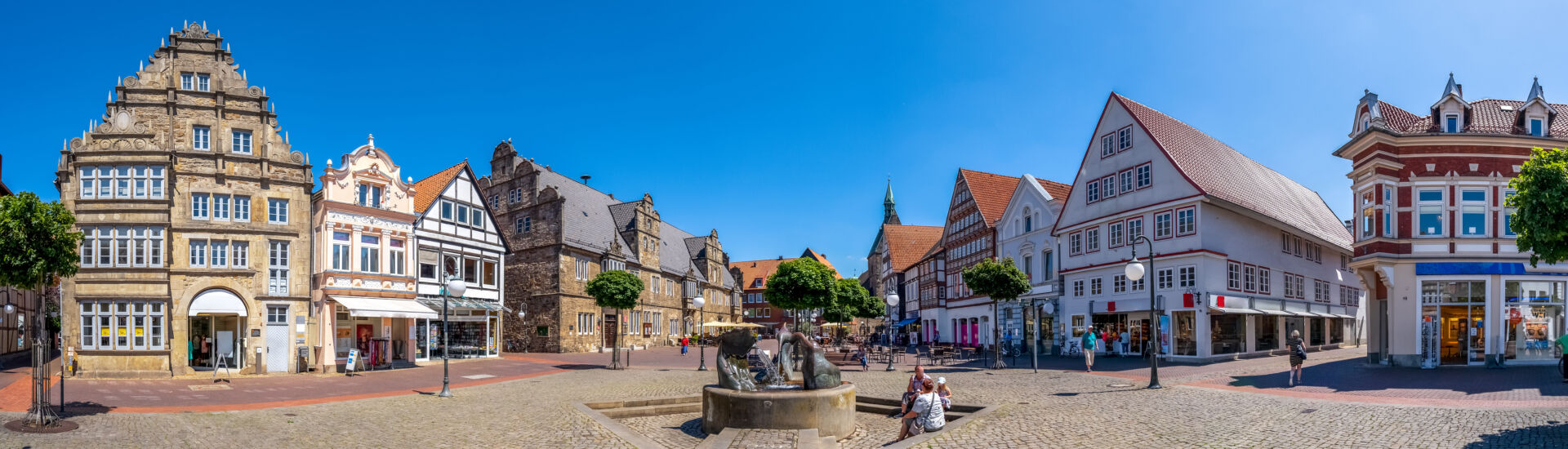 Marktplatz, Panorama, Stadthagen, Deutschland