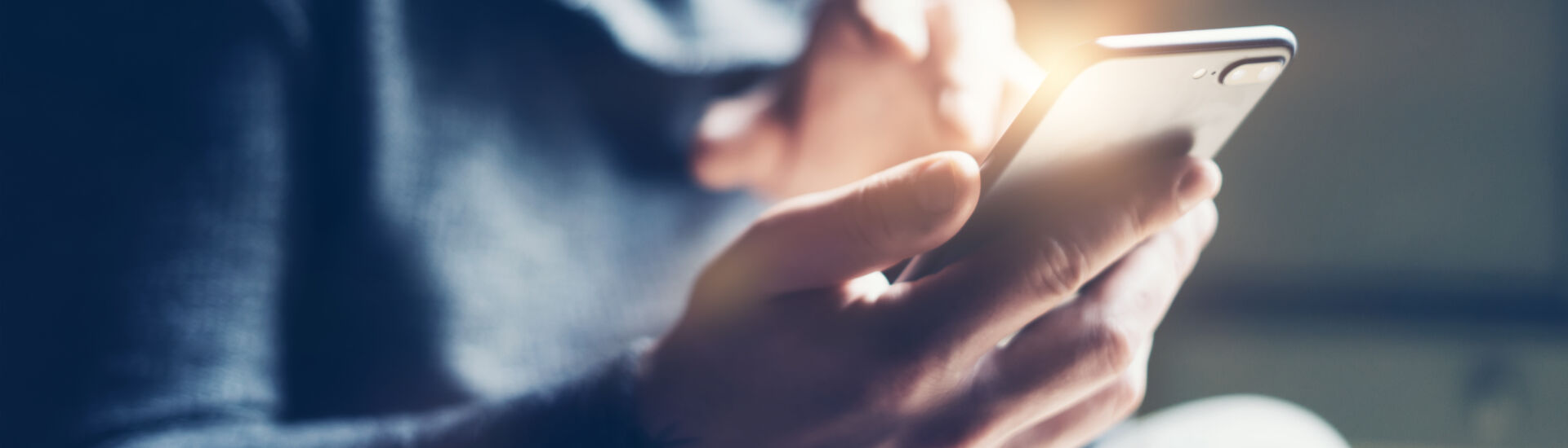 Young man with smartphone