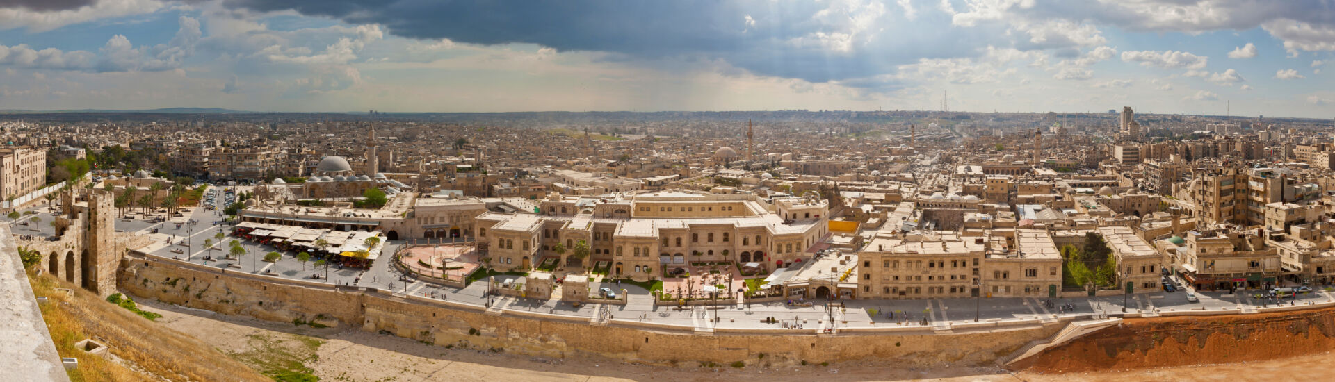 Blick über Aleppo in Syrien
