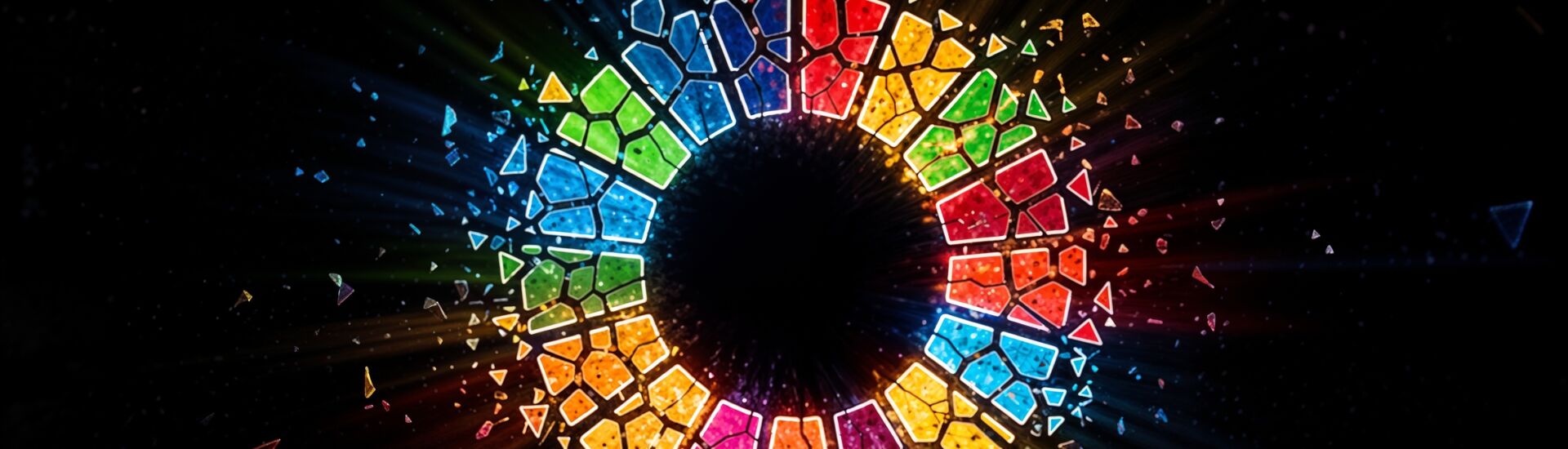 Colorful sustainable development goals wheel with zodiac-style symbols representing UN 2030 Agenda for global sustainability and social progress visualization. Destruction or opposition of the plan